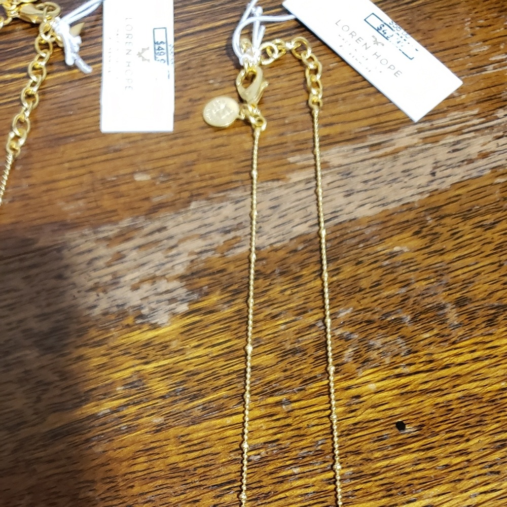 Lauren Hope Goldtone rose Opaque bella necklace - Picture 4 of 4